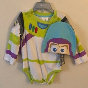 Buzz Lightyear onesie and cap 12-18mo